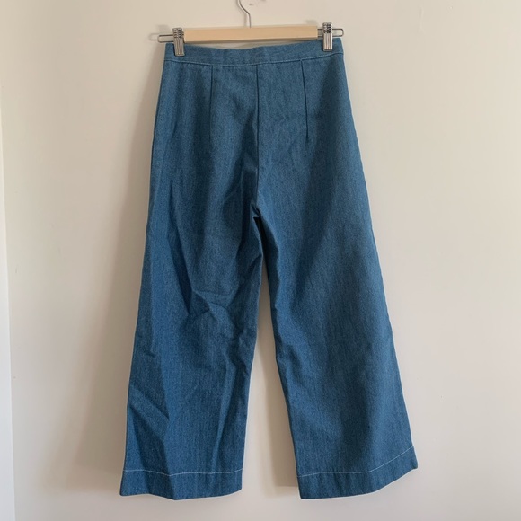 Vintage | Wide Leg Cropped Jeans - Picture 2 of 3